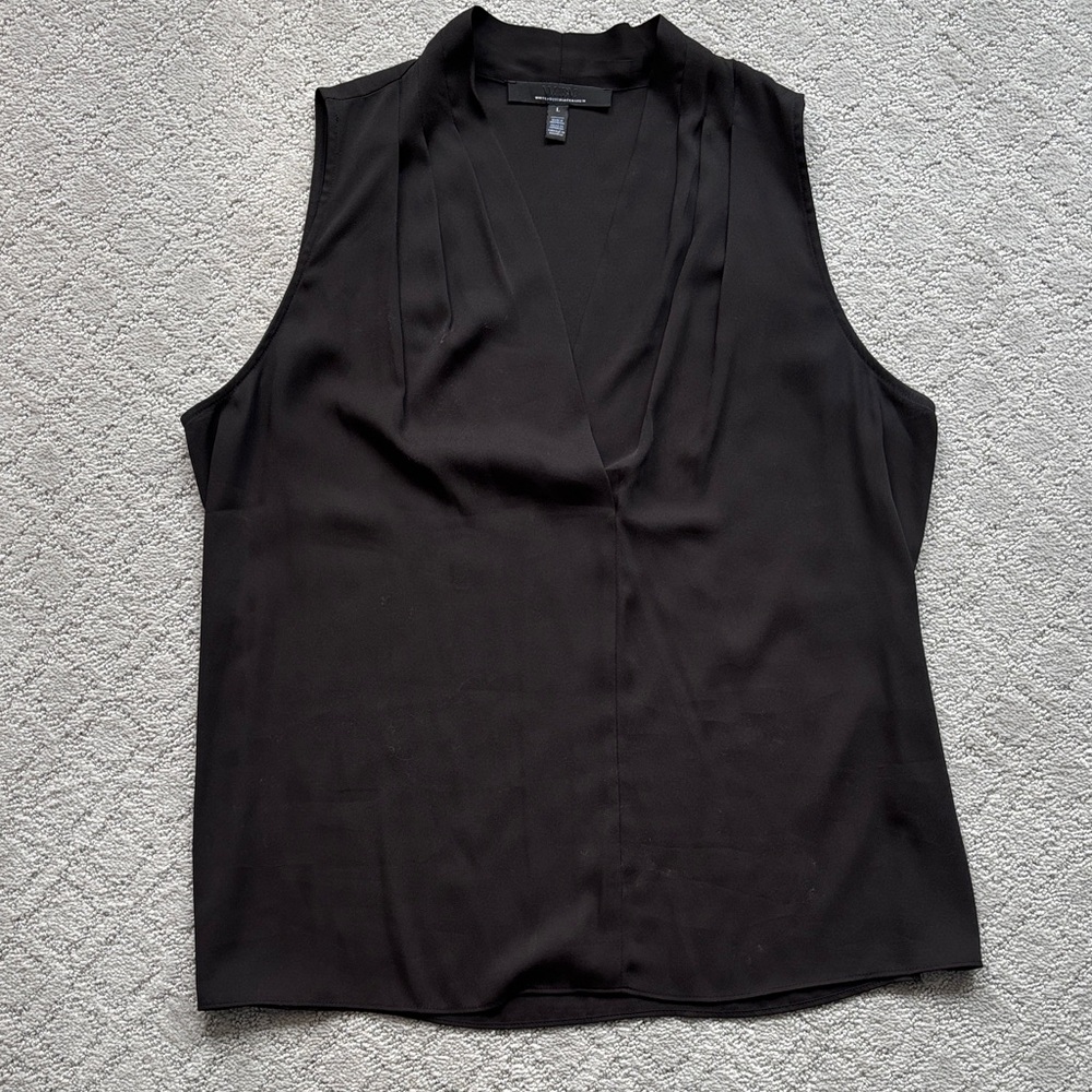 White House Black Market Black Sleeveless Shell